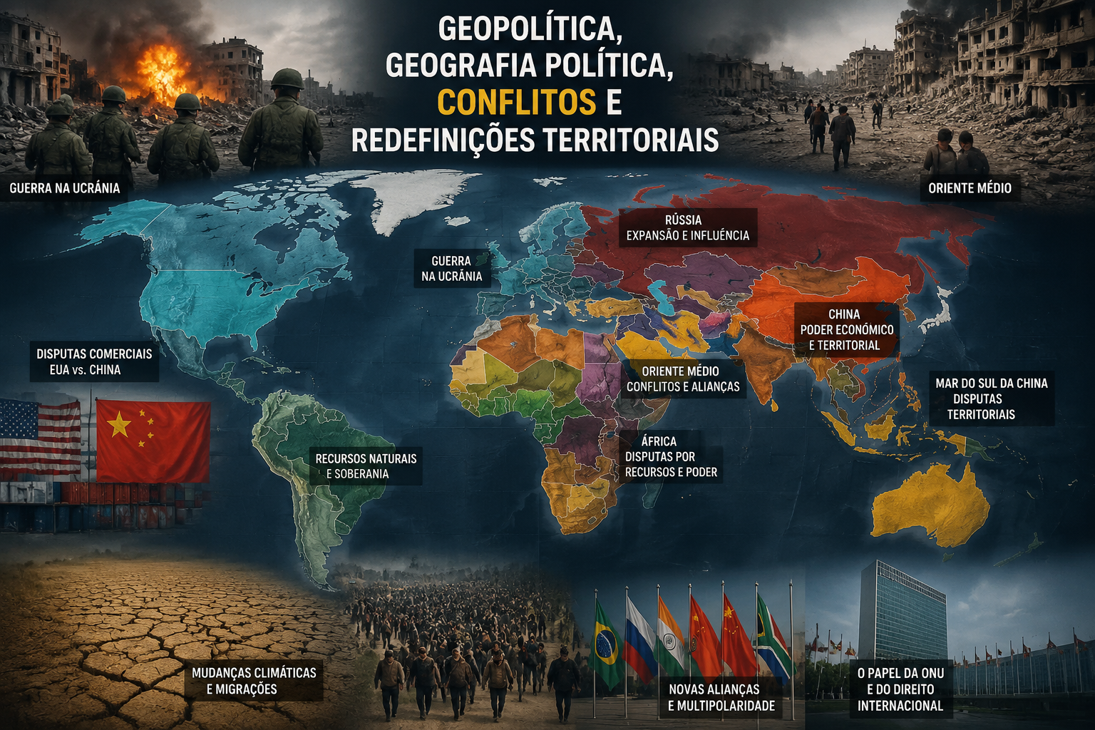 PND – GEOPOLÍTICA, GEOGRAFIA POLÍTICA, CONFLITOS E REDEFINIÇÕES TERRITORIAIS