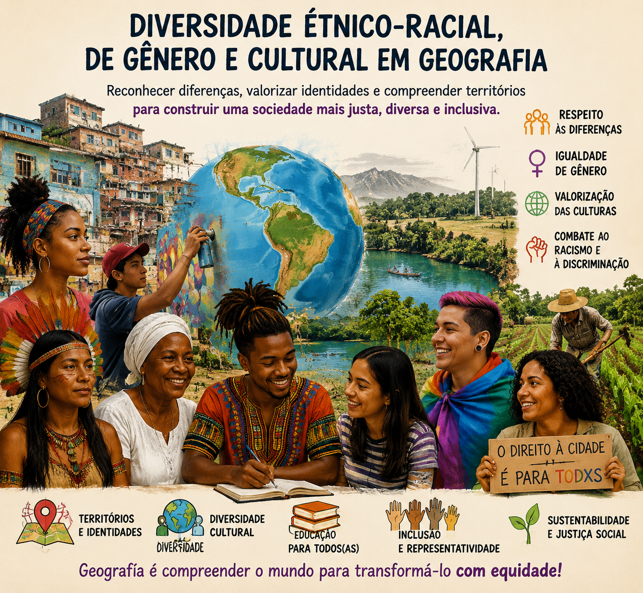 PND | DIVERSIDADE ÉTNICO-RACIAL, DE GÊNERO E CULTURAL EM GEOGRAFIA